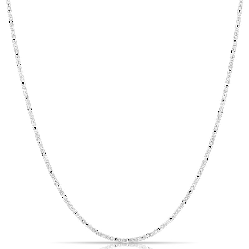 King' 1.8 Mm Thin Wide Real 925 Sterling Silvery Solid Made In Italy With Certificate And Gift Packaging Square High-gloss Polished For