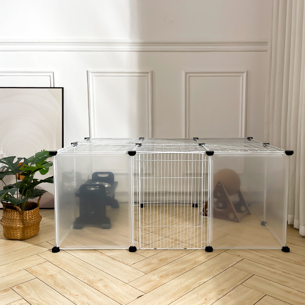 Pet Playpen with Door, 18 Panels for Small Animals