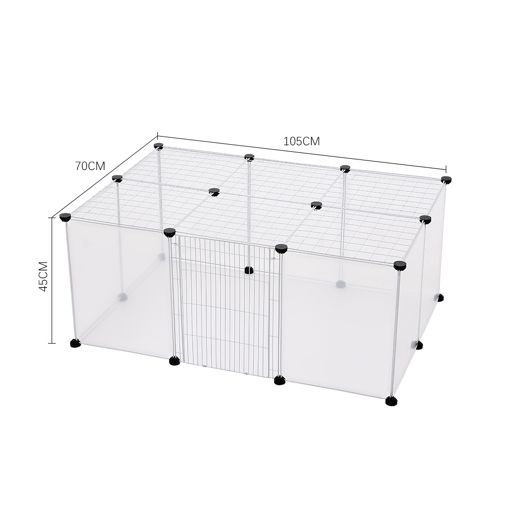 Pet Playpen with Door, 18 Panels for Small Animals