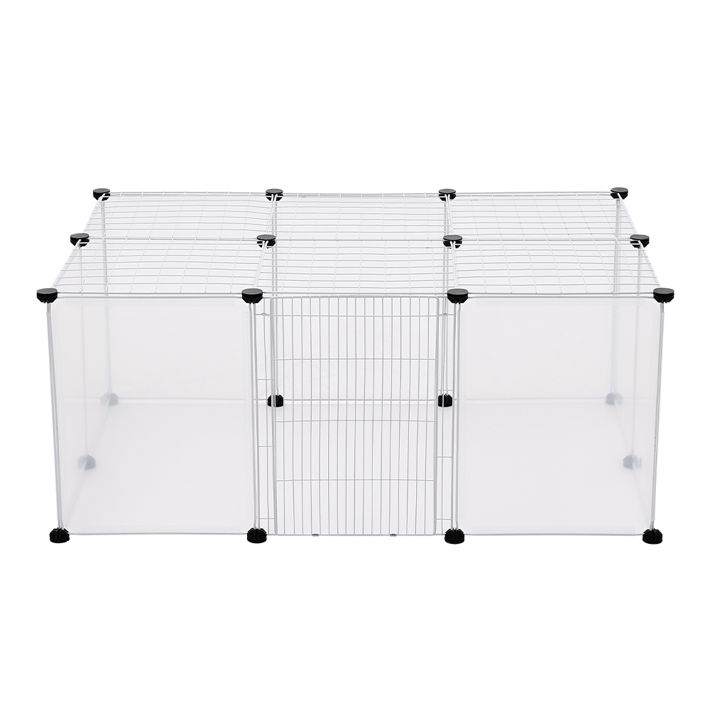 Pet Playpen with Door, 18 Panels for Small Animals