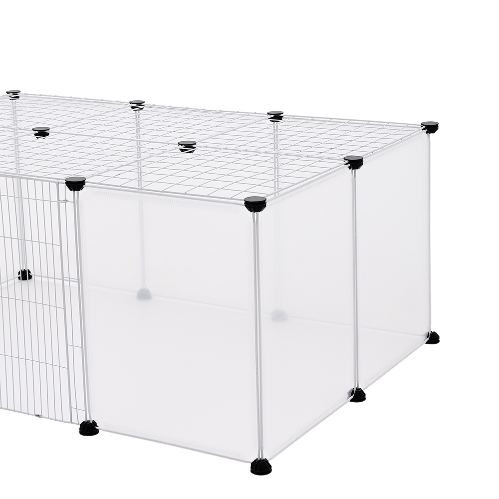 Pet Playpen with Door, 18 Panels for Small Animals