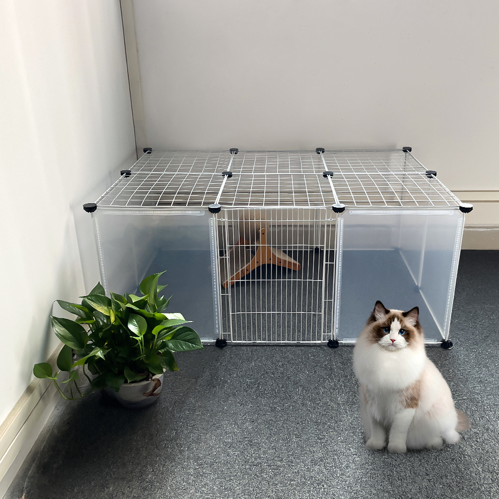 Pet Playpen with Door, 18 Panels for Small Animals