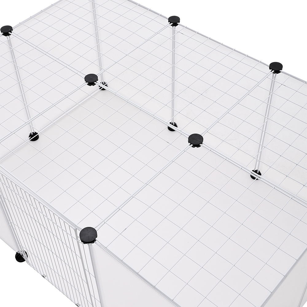 Pet Playpen with Door, 18 Panels for Small Animals