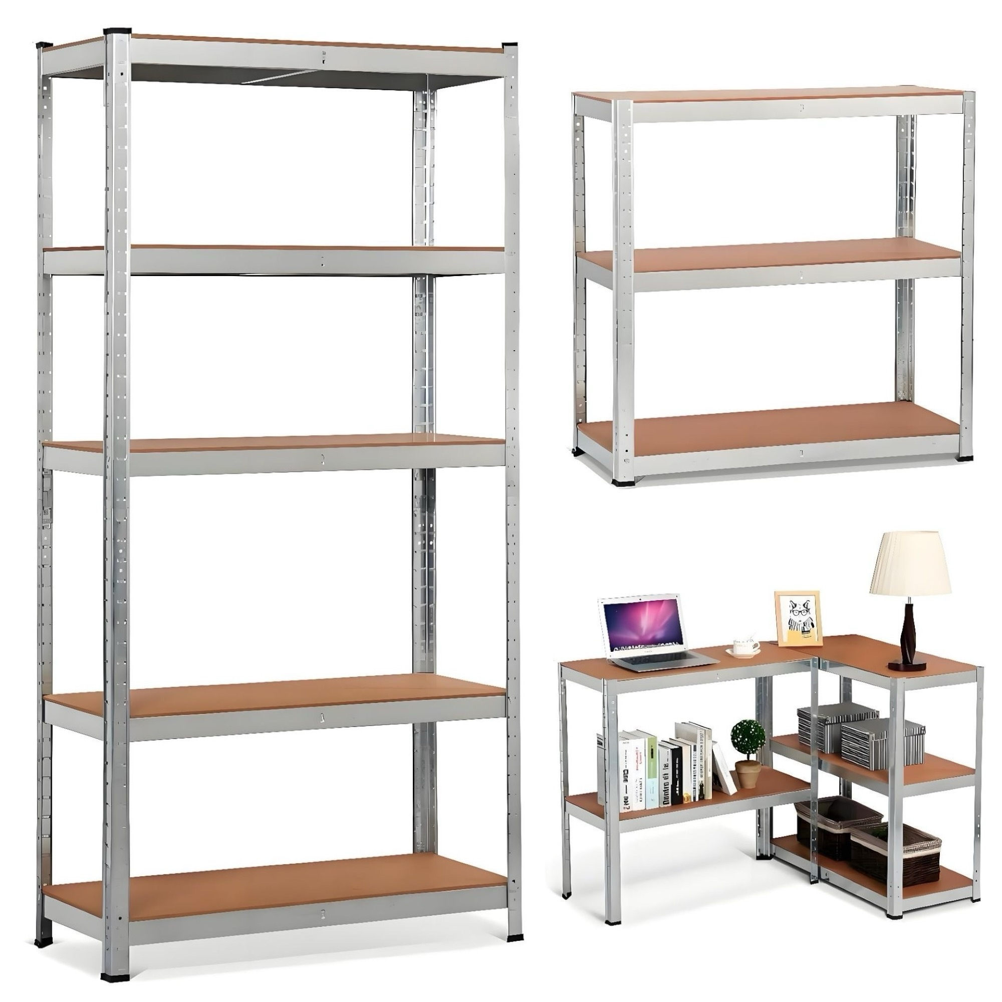 metal shelving galvanized steel storage with 5shelves measuring 180cm 90cm 40  180x90x40cm modular adjustable shelves storage room garage