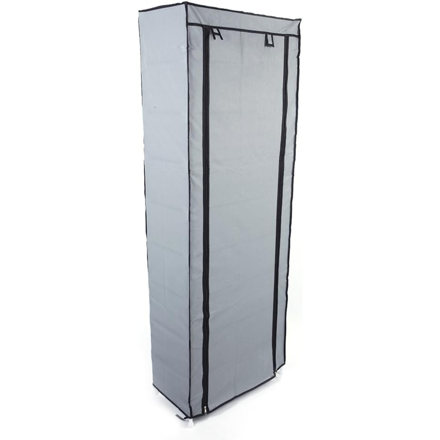 Image of Bonnlo 10-tier Shoe Rack, 58x29x160 Cm, Shoe Cabinet With Dustproof Cover, Shoe Storage, Fabric Closet For Sneakers And Casual Shoes, Metal Frame, Grey