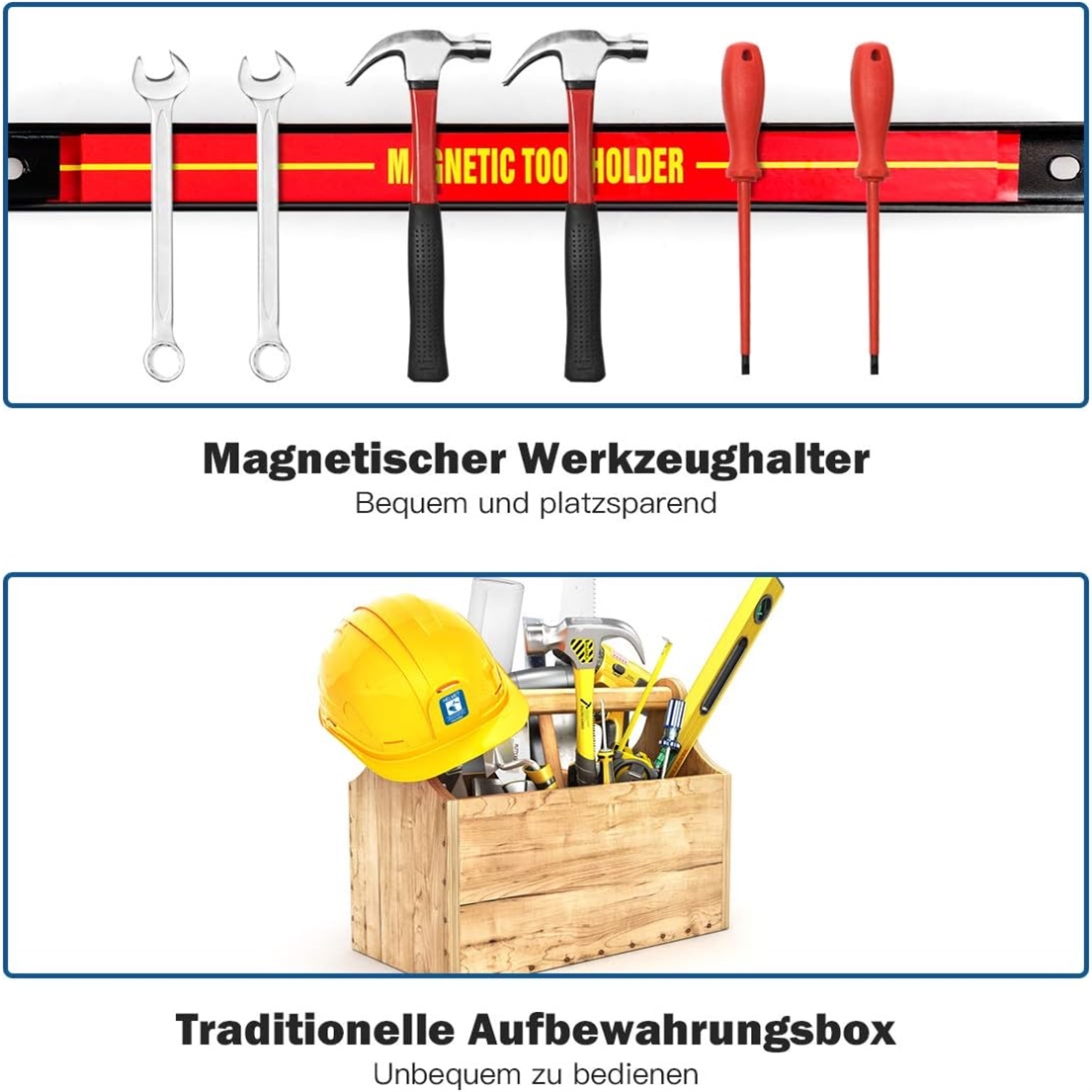 Image of 3pcs Magnetic Tool Strip, Tool Holder, Magnetic Tool Holder +31cm+46cm