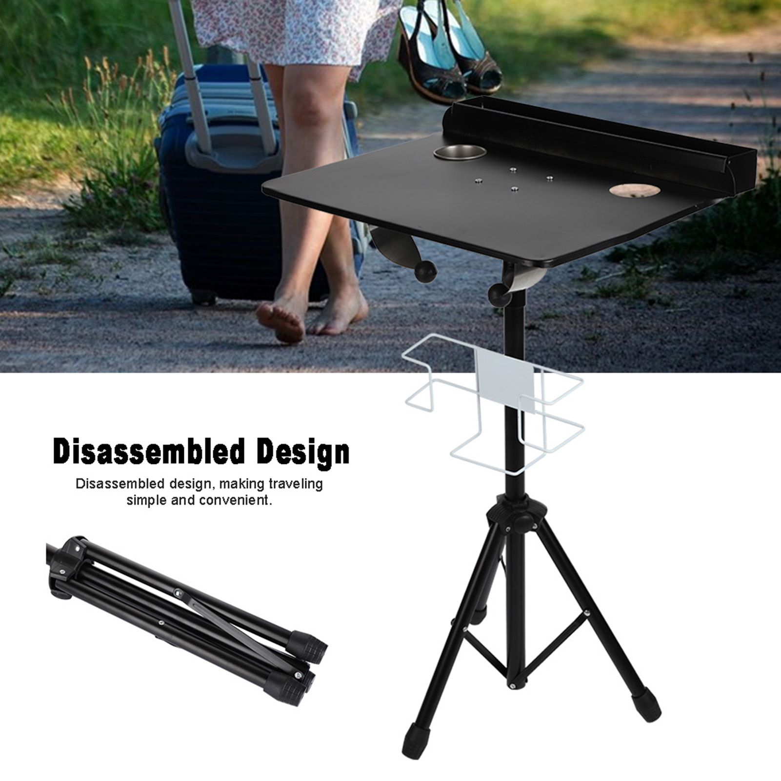 

Detachable Tattoo Stand Portable Adjustable Tattoo Desk Table