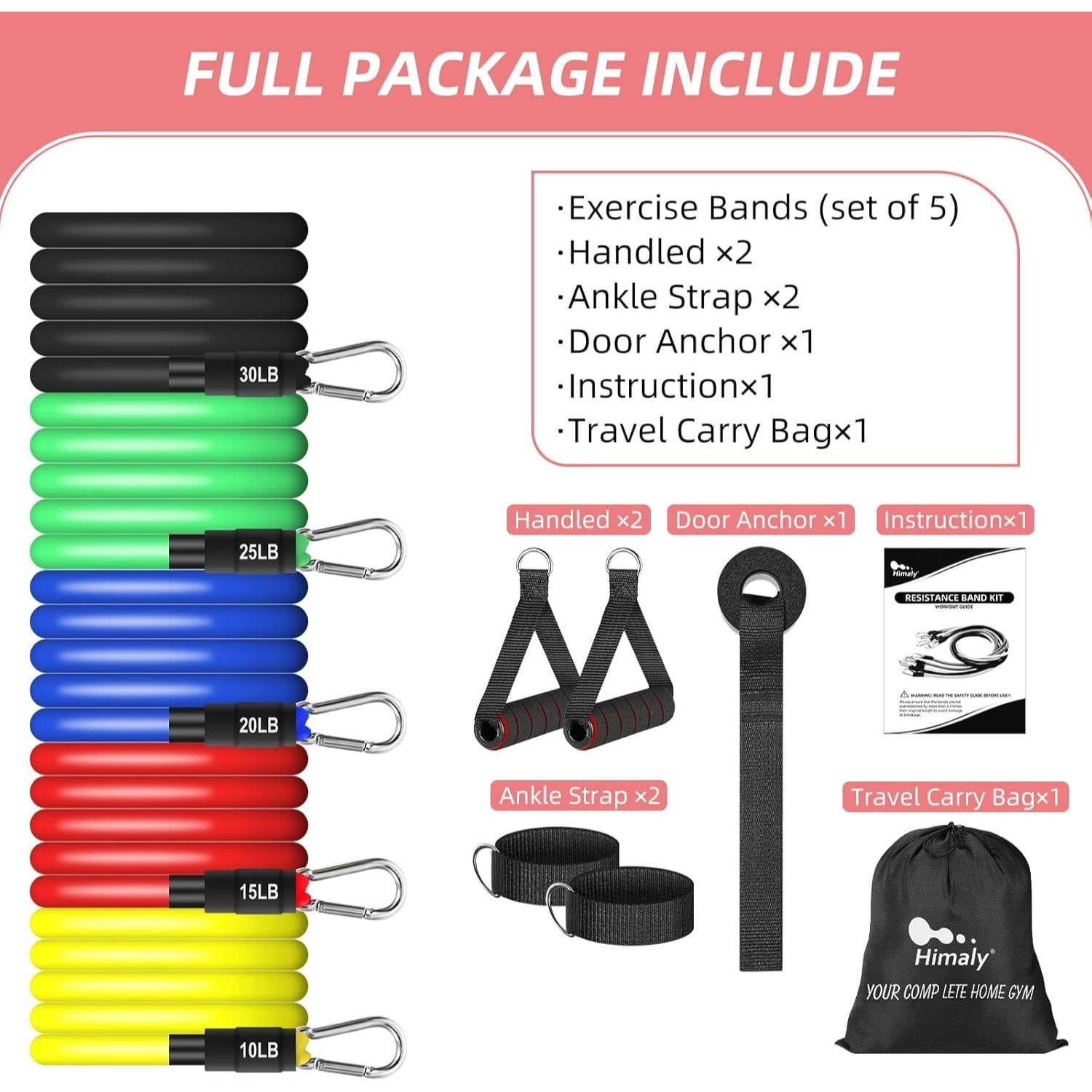 11pcs Multi-Functional Upper Body Exercise Kit