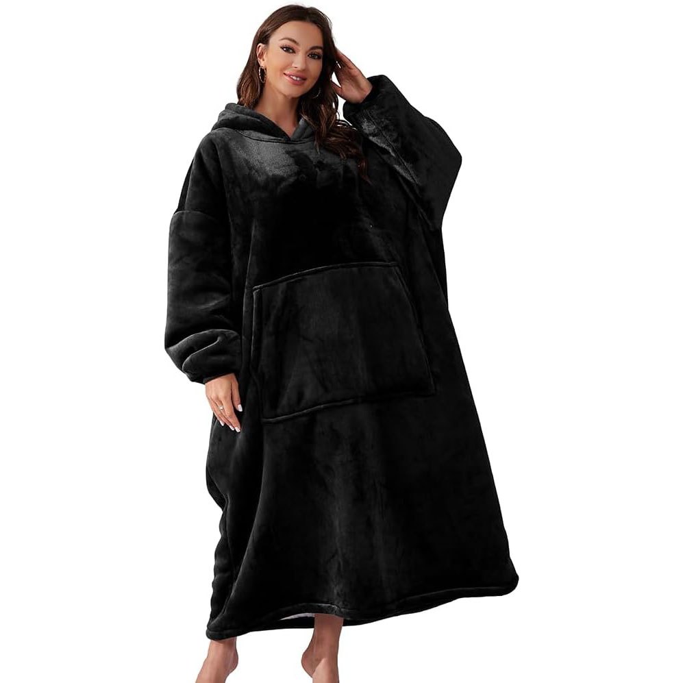 Kapuze Herren Sweatshirt Extra Lang Tragbare Hoodie Decke