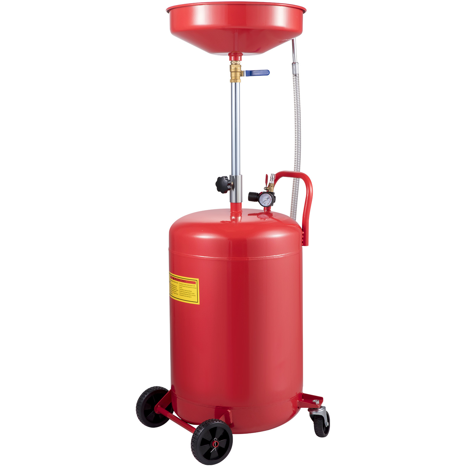 Image of Vevor Waste Oil Drain Tank Portable Oil Drain 20 Gallon Air Operate W/ Air Valve