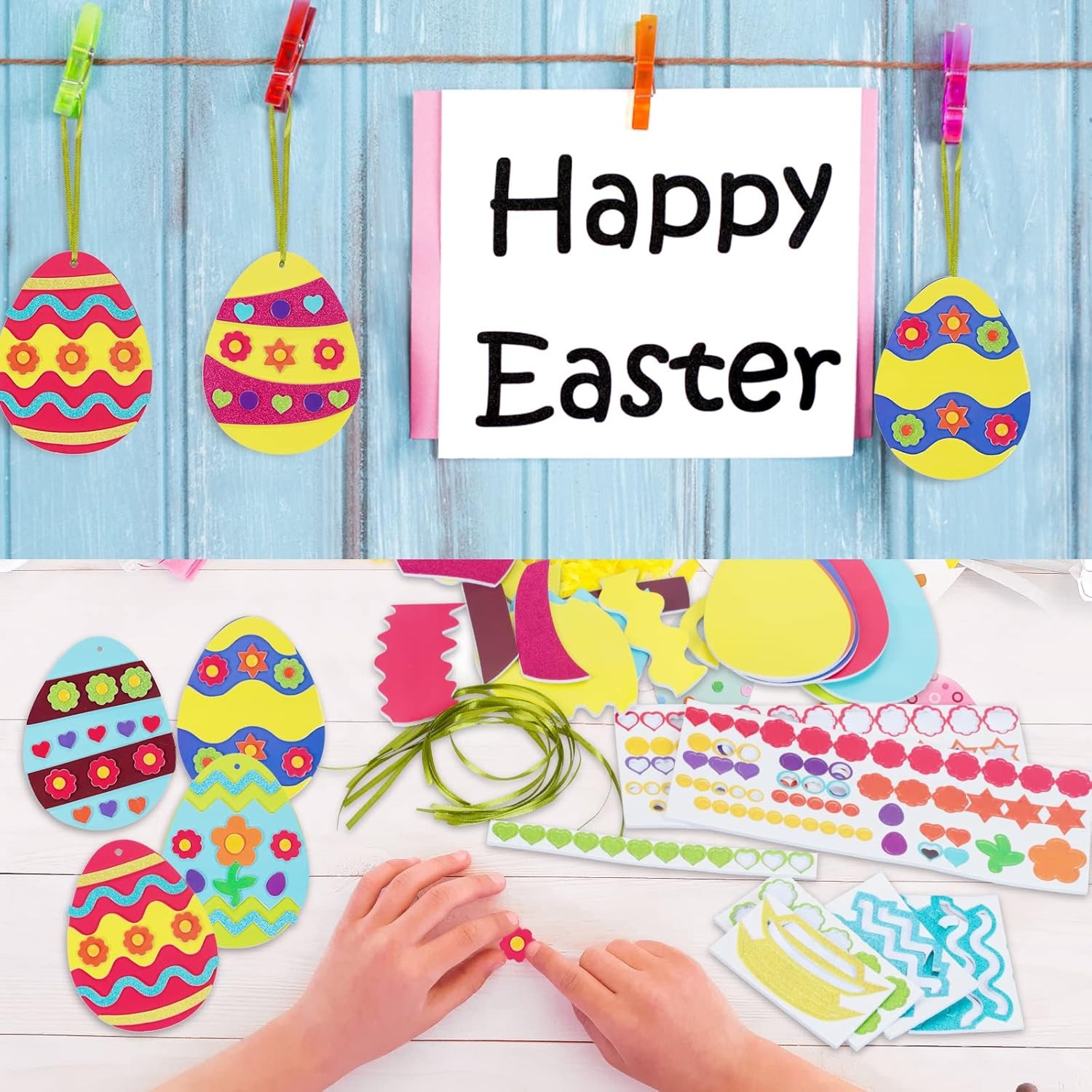 

12 Easter Crafts Diy Easter Ornaments Decoration Craft Kit Paper Craft Kit Mix & Crafting Easter Pictures Decoration