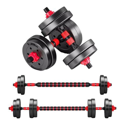 2 in 1 adjustable dumbbell set with bars multifunction 10kg 15kg 20kg 30kg free combination barbell weight set with connection bars 10 15kg 20kg 30kg adjustable short and long dumbbells man 002