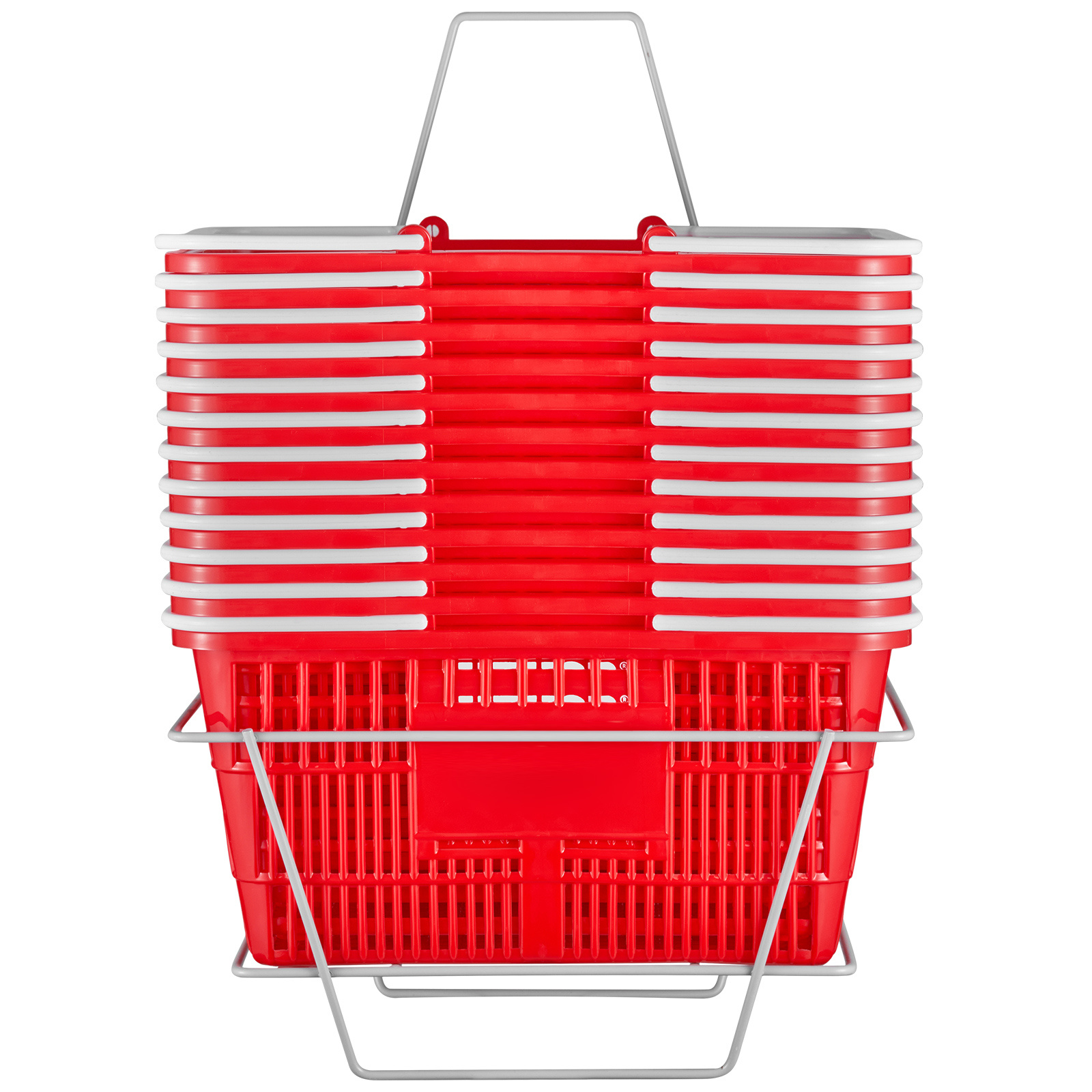 Vevor Shopping Basket Portable Grocery Basket 12pcs 21l With Handle &