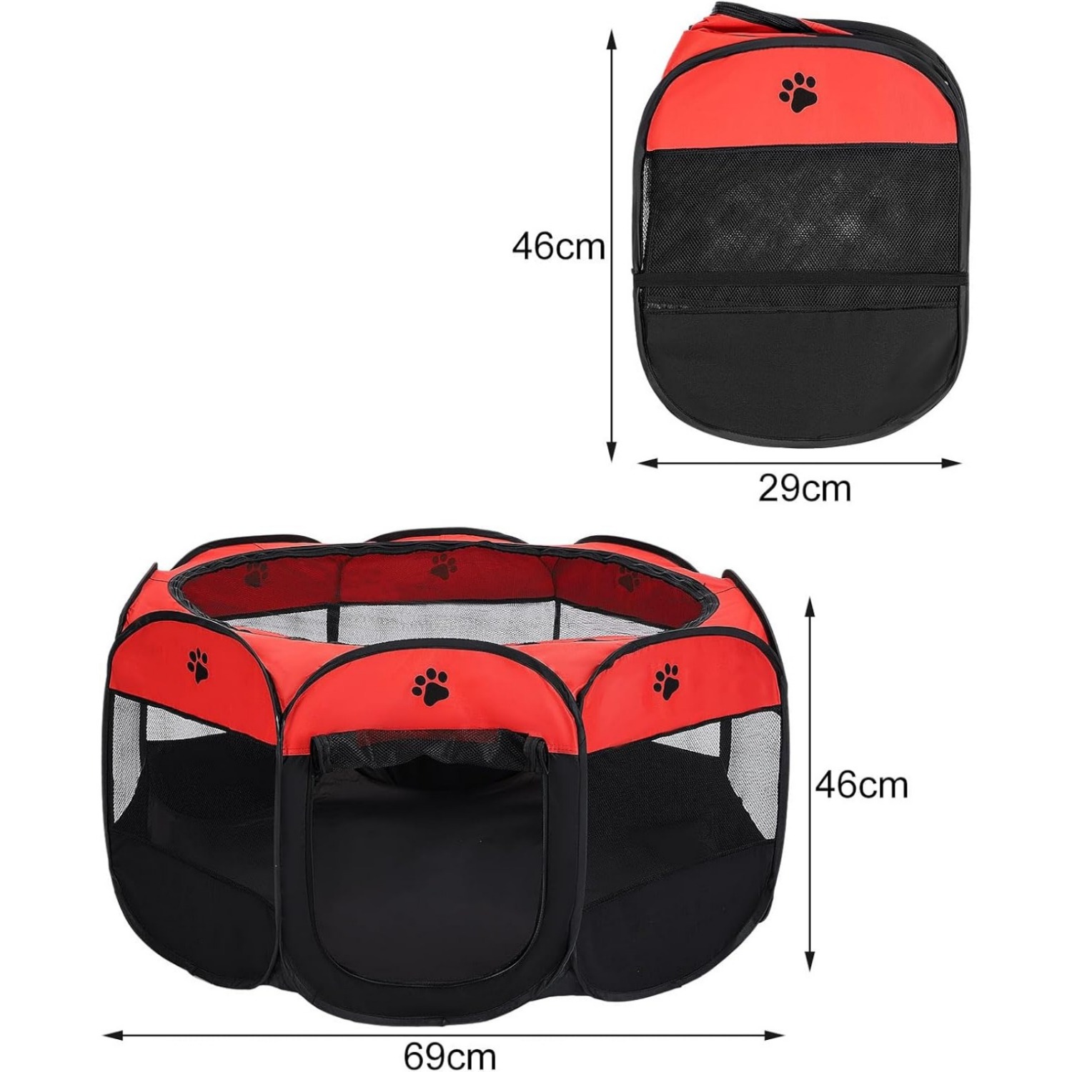 playpen portable pet playpen puppy playpen pet cage crate soft foldable pet indoor outdoor for rabbit hamster guinea pig details 7