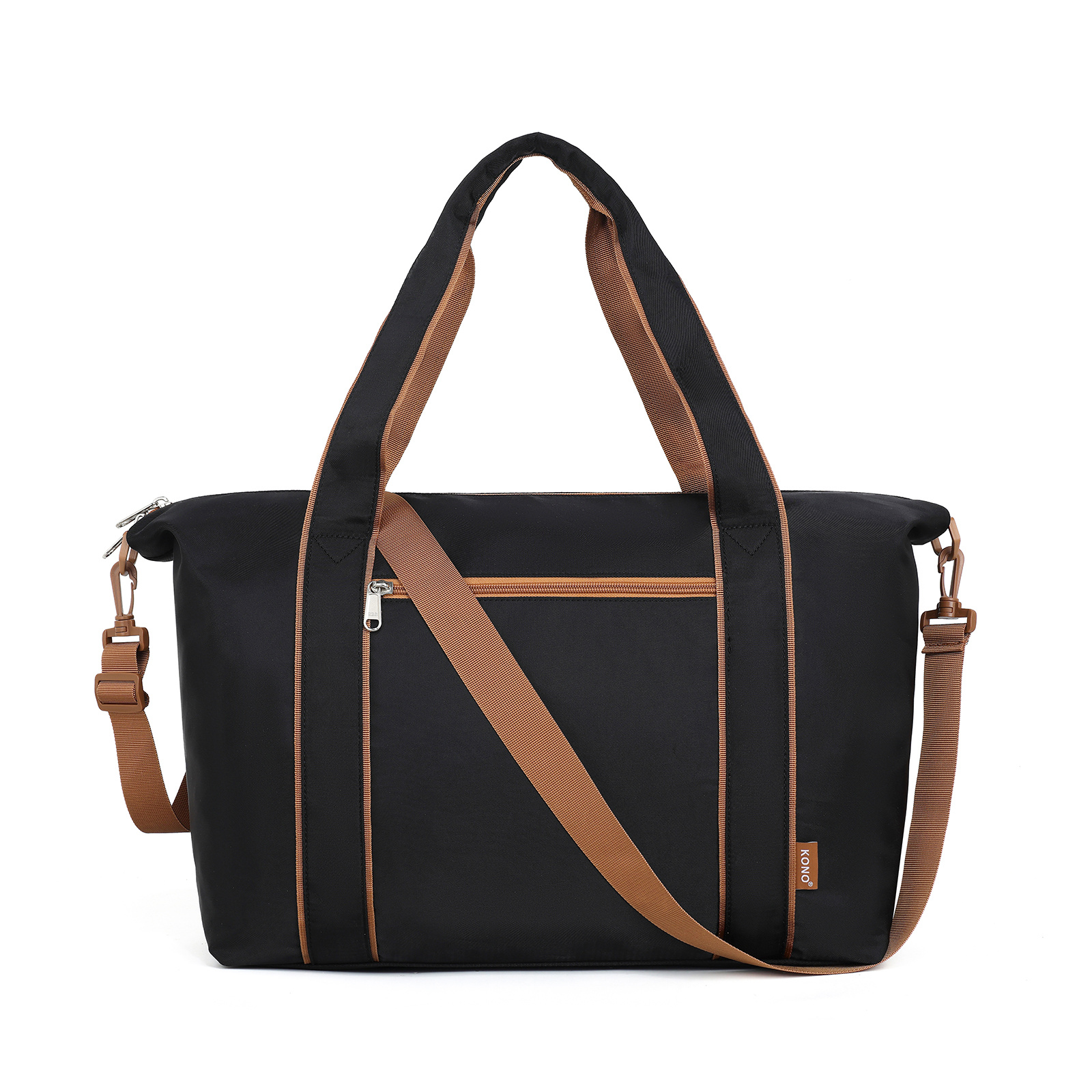 TEMU 1pcs Of Lightweight Weekender Tote Bag Foldable Cabin Flight Duffel Ideal For Underseat Carry-on Travel Bag Back To School Holiday Gift