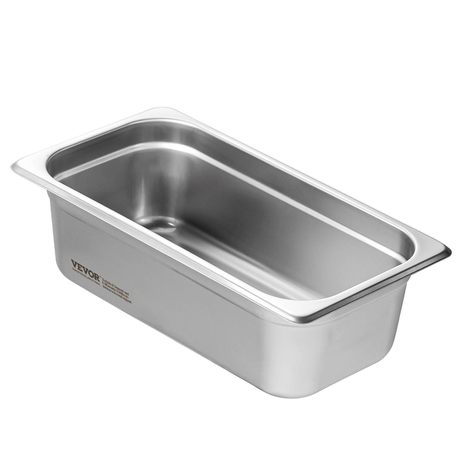 Image of Vevor 6 Pack Hotel Pans, 1/3 Size Anti-jam Steam Pan, 0.8mm Thick Stainless Steel Restaurant Steam Table Pan, 4-inch Deep Commercial Table Pan, Catering Storage Food Pan, For Industrial & Scientific