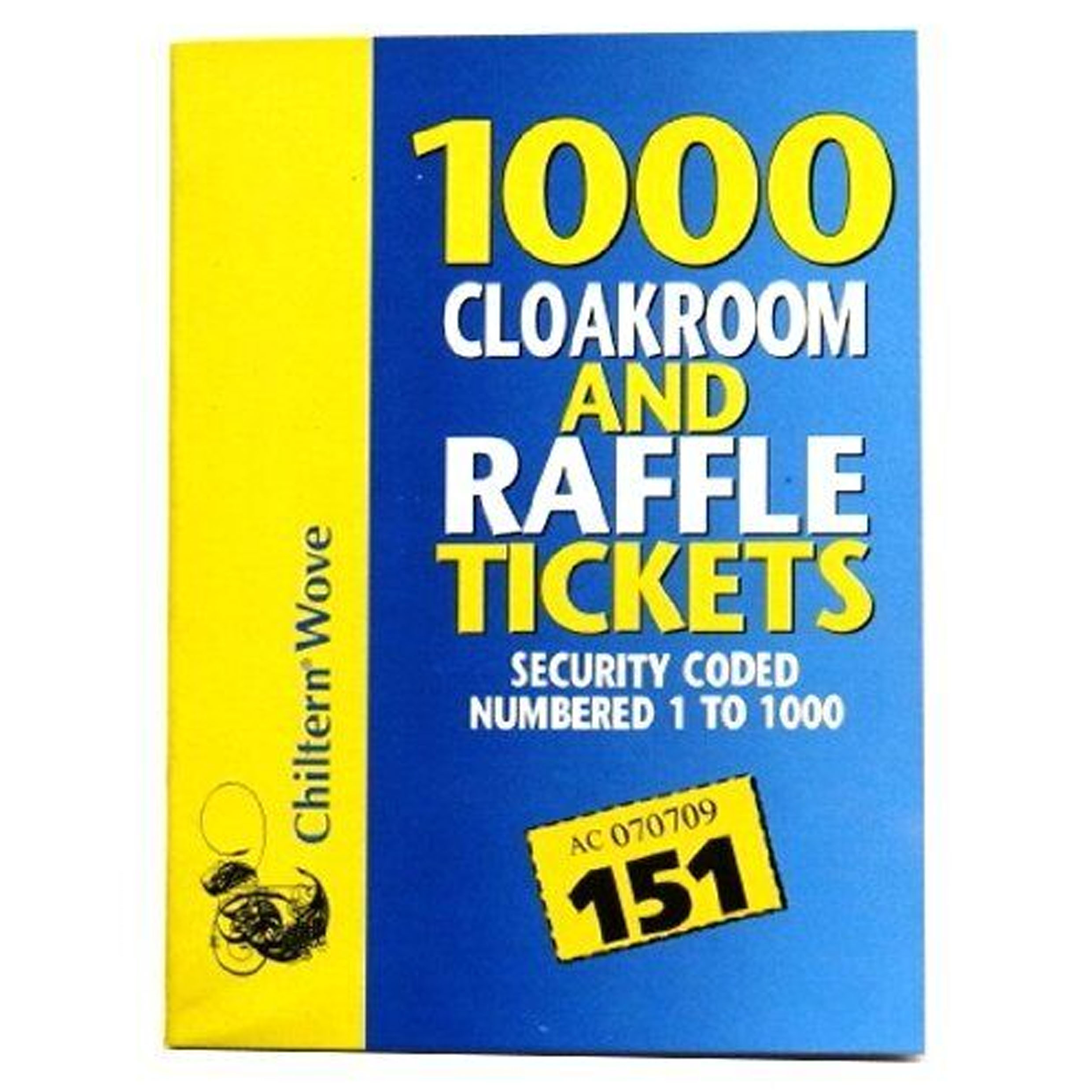 TEMU 1000 Raffle Tickets Draw Numbered Security White 1000 Tickets In A Book