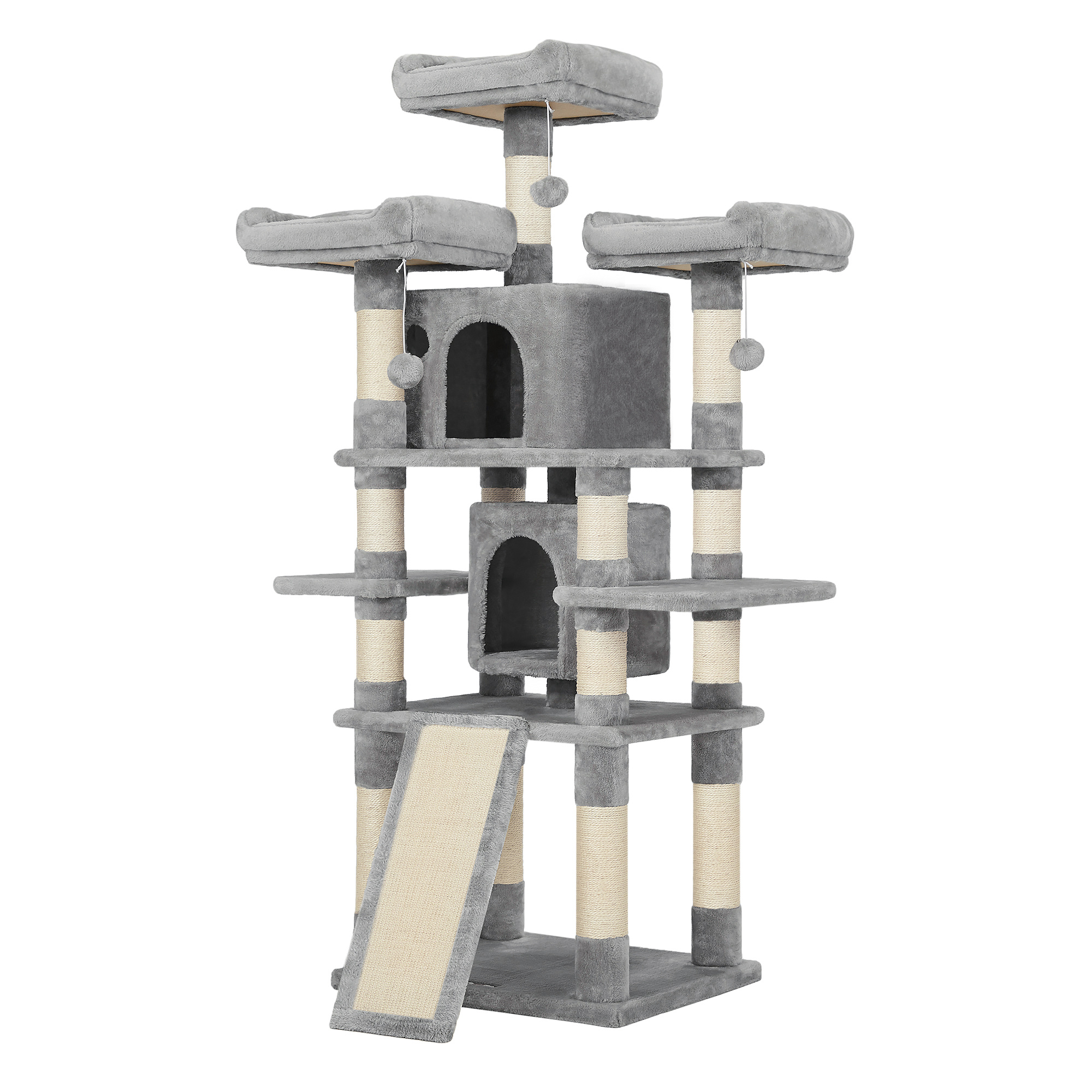 E-shop Kratzbaum Katzenbaum,172cm, groß,3 flauschigen Aussichtsplattform