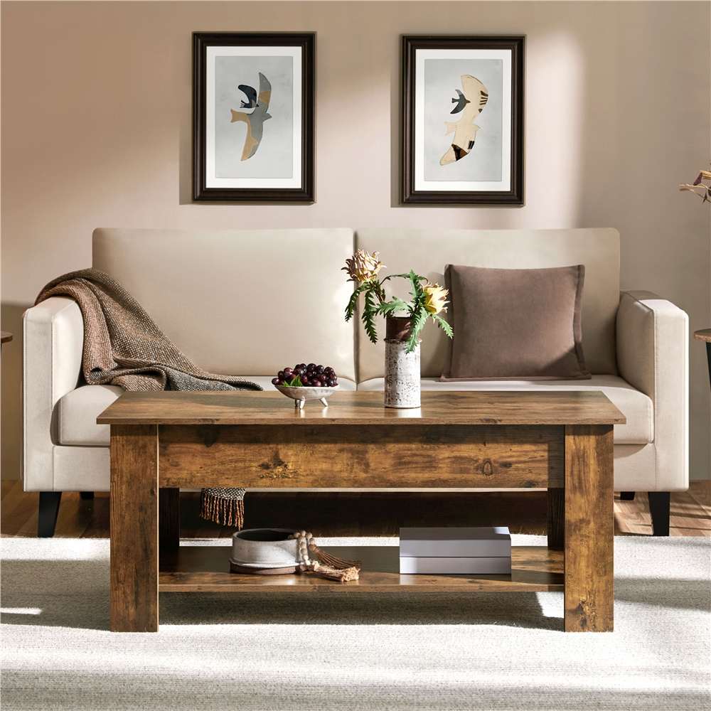 Costoffs Coffee Table with Storage, Lift Top Design