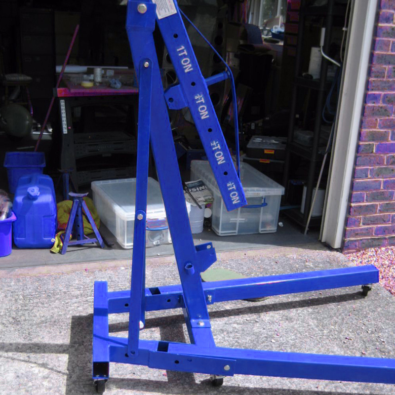 1 Ton Hydraulic Folding Engine Crane Hanger for Workshop Use
