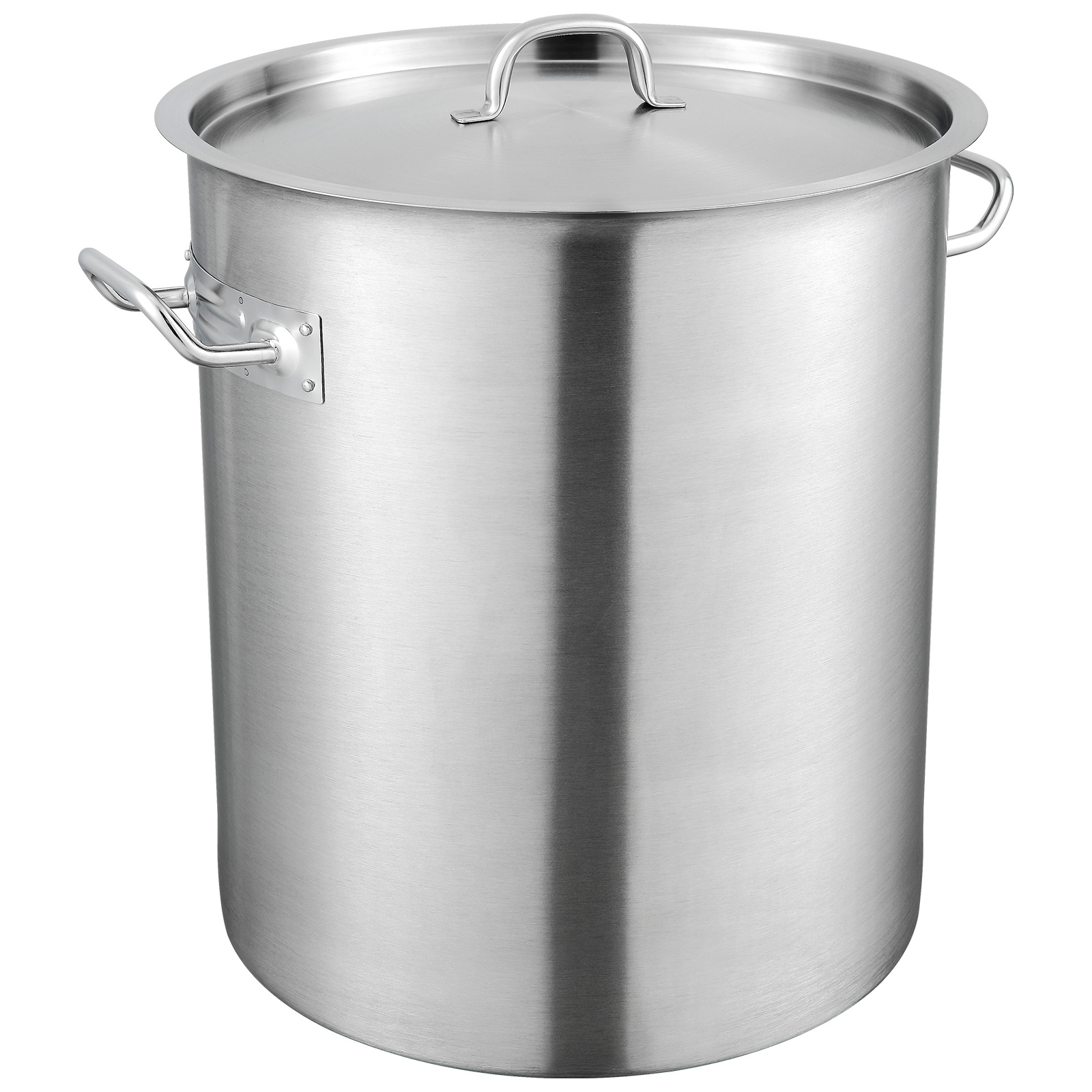 TEMU VEVOR Grande Marmite en Acier Inoxydable 42 avec Couvercle - Pot de Cuisine pour Sauce - Accessoires de Cuisine