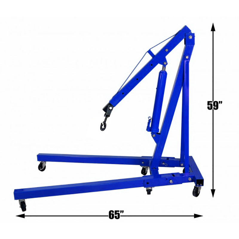 1 Ton Hydraulic Folding Engine Crane Hanger for Workshop Use