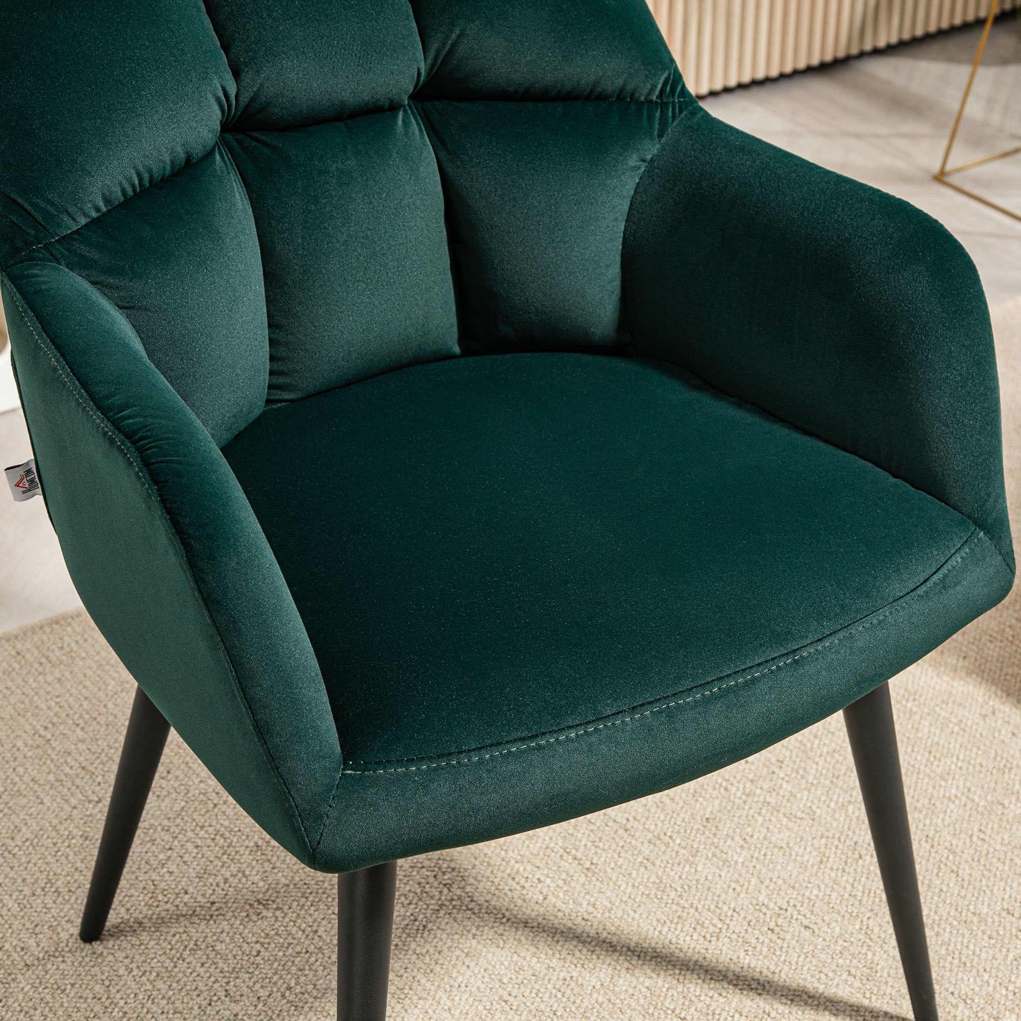 Maison Exclusive - Poltrona Relax con Poggiapiedi Verde Scuro in Velluto | Leroy Merlin