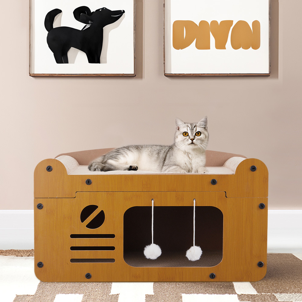 TEMU Cat Scratchers For Indoor Cats Cat Scratching Board, Pet Cat Scratcher Lounging Pads, Cat Scratching Lounge For Indoor Cats Grinding Claw,