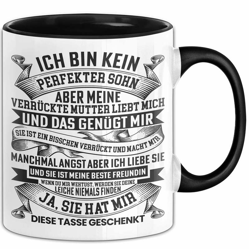 E-shop Ich Bin Kein Perfekter Sohn Tasse Geschenk von Mama Mutter Geschenkidee für Sohn Geburtstag