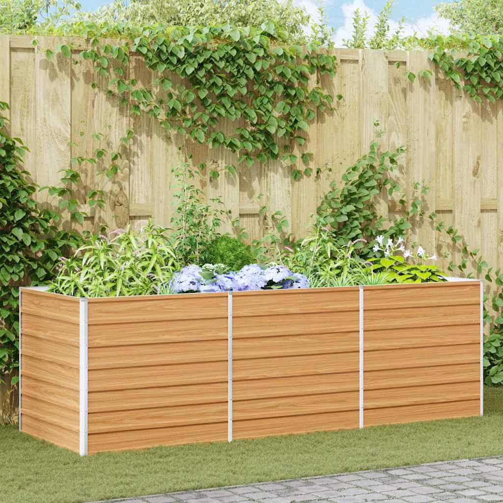 Vidaxl Garden Planter Raised Bed For Flowers, Urban Planter, Decorative Flower Pot, Garden Accessory, Terrace Planter, Industrial Garden Bed, Outdoor Raised Bed, Iron Planter