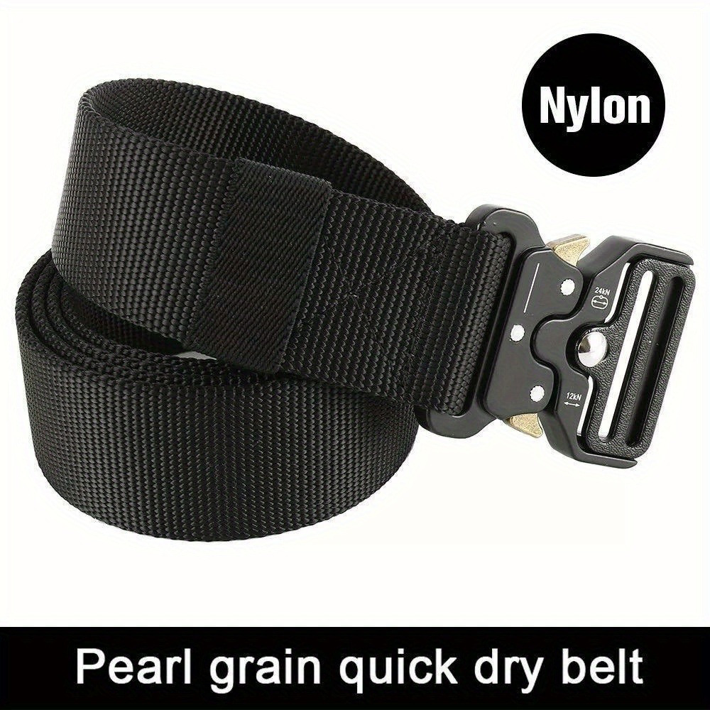 Quick Release Tactical Work Belt for Men in Nylon