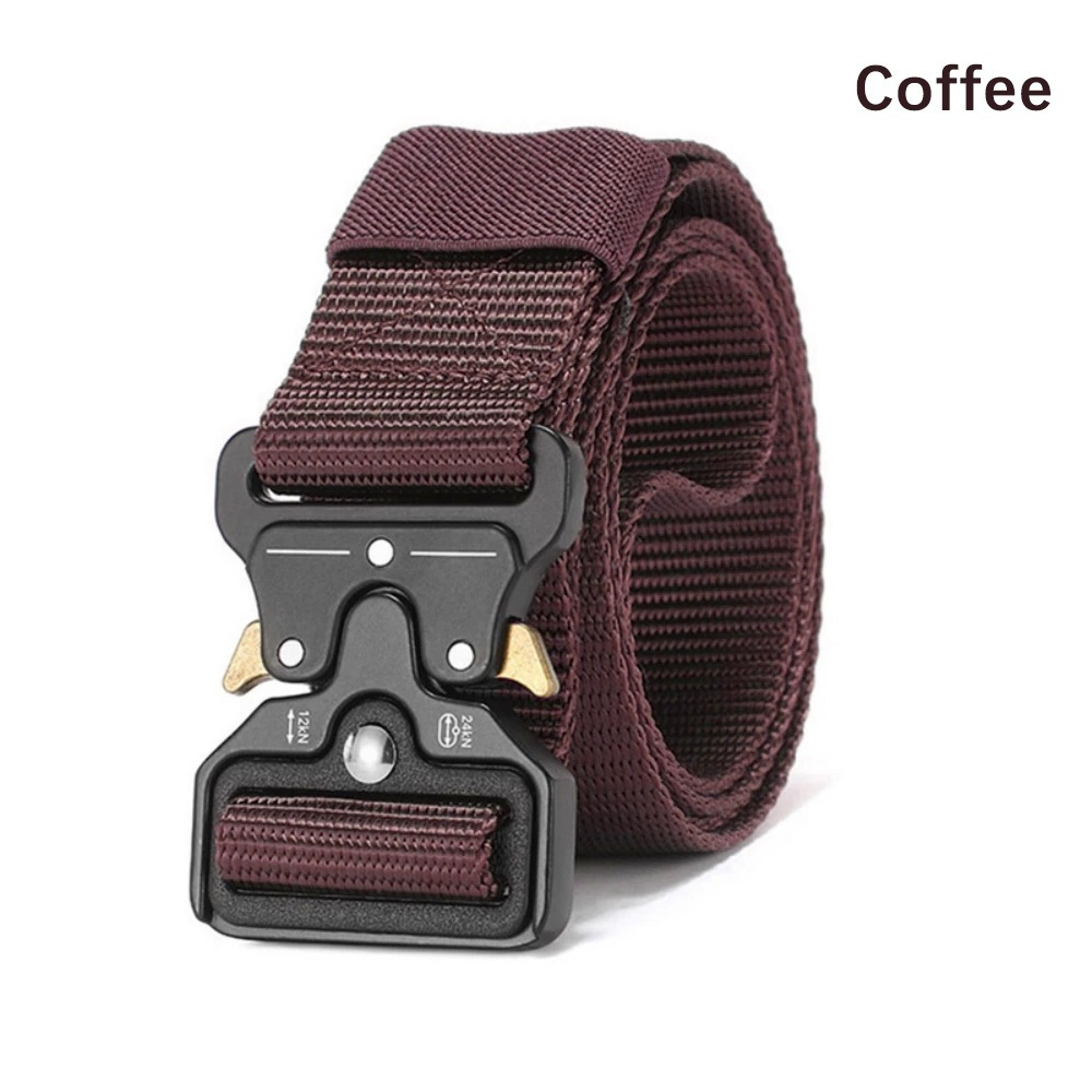 Quick Release Tactical Work Belt for Men in Nylon