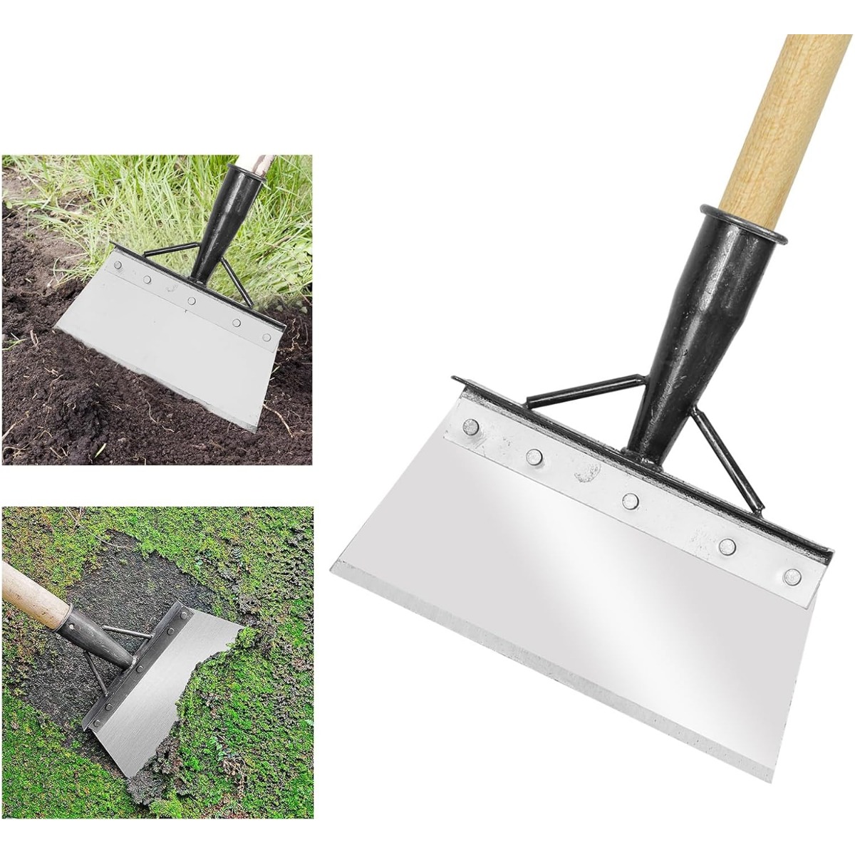 TEMU Honmok 23cm Multifunctional Outdoor Garden Cleaning Shovel, Flat Garden Shovel, Planting Shovel, Garden Cleaning Shovel For Weeding, Gardening