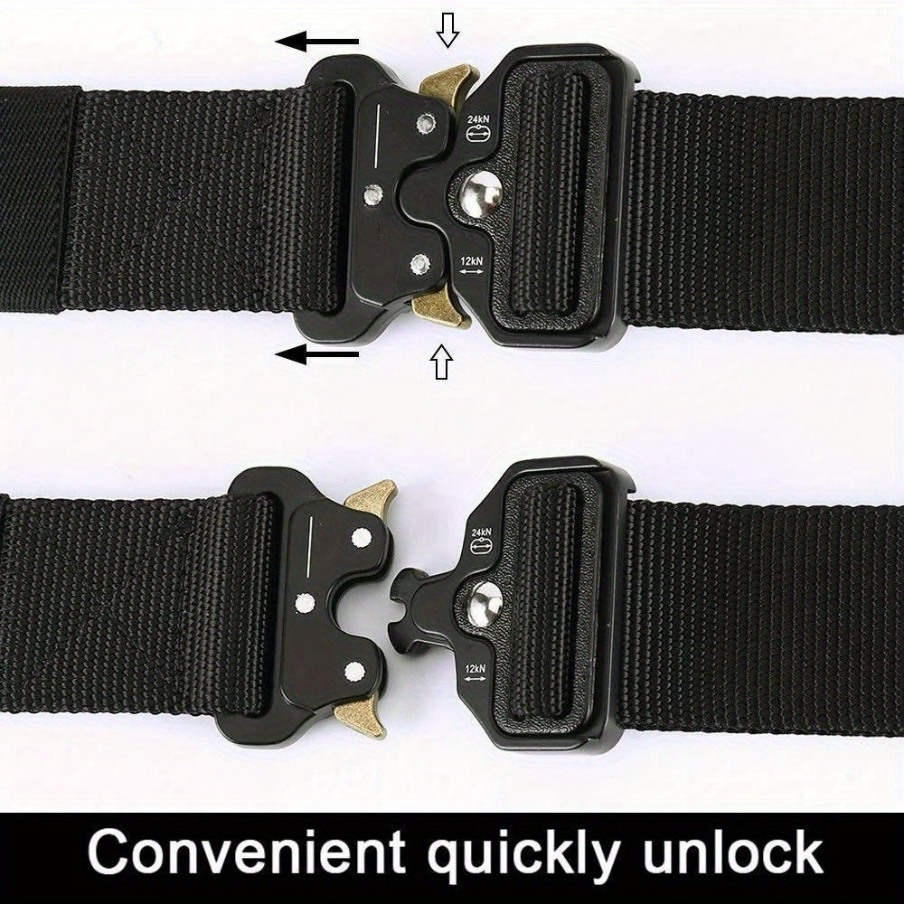 Quick Release Tactical Work Belt for Men in Nylon