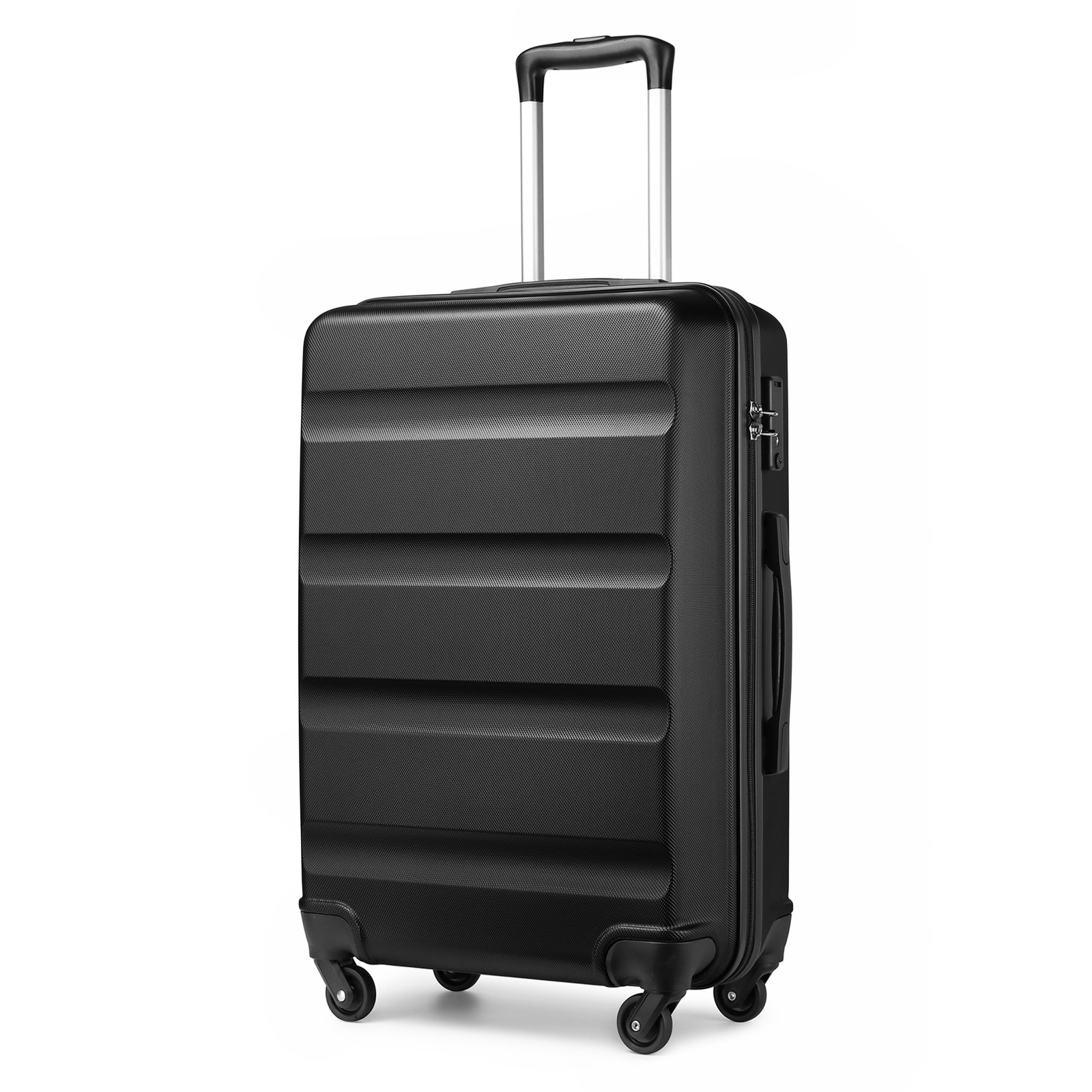 1pcs Of 55x38x20cm Hard Shell Suitcase Case Lightweight Hand Luggage With 4 Spinner Wheels And Dial Combination Lock