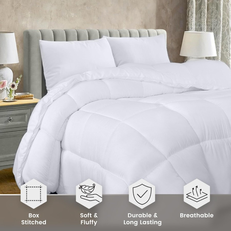 TEMU Edredón nórdico de cama con de de edredón 500G, edredón de edredón, edredón de cama con costuras de () multitamaño