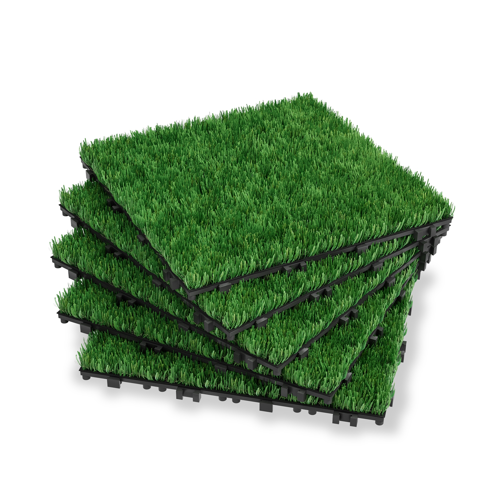 

11 Pcs Artificial Grass Plate Artificial Grass Tiles Balcony Tiles Artificial Grass 30 X 30 Cm