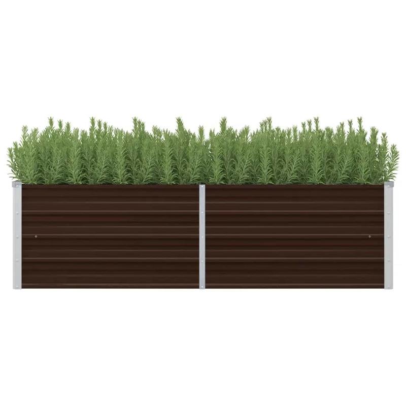 

Garden Raised Bed Brown 160 X 40 X Galvanized Steel