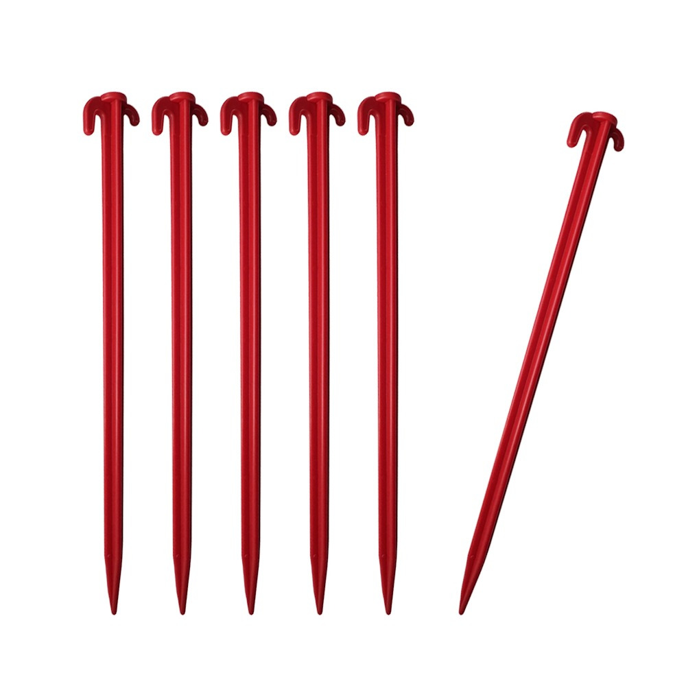 TEMU Olpro Pack Of 6 Extra Long 30cm Plastic Tent Pegs