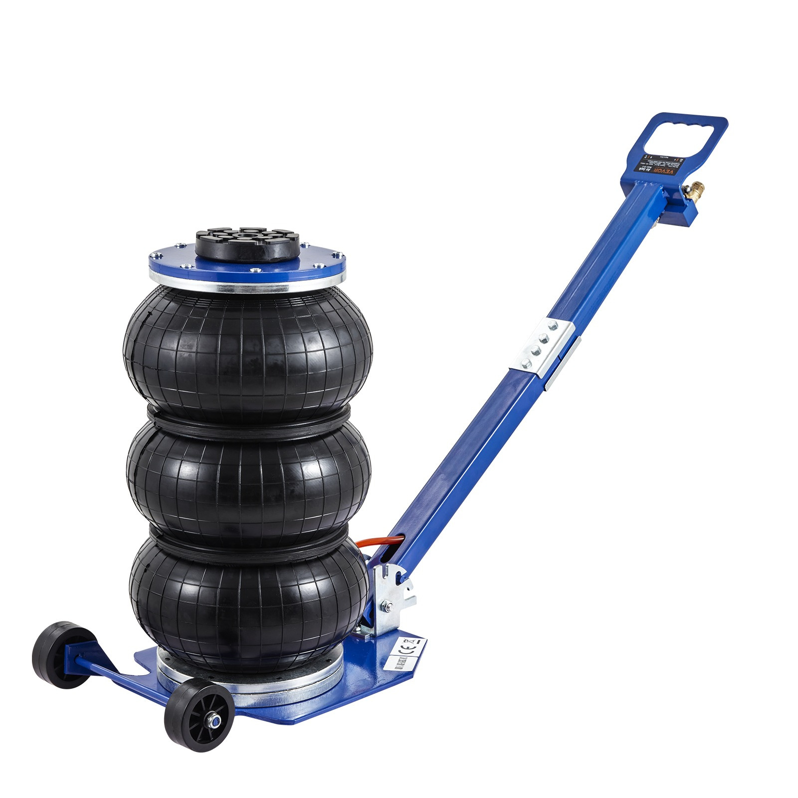 E-shop VEVOR Luftheber, 3 Tonnen/6600 lbs, Dreifachbeutel-Luftheber, Luftkissenheber mit sechs Stahlrohren, Hebung bis zu 17,7", 3-5 s schnelle Hebung,