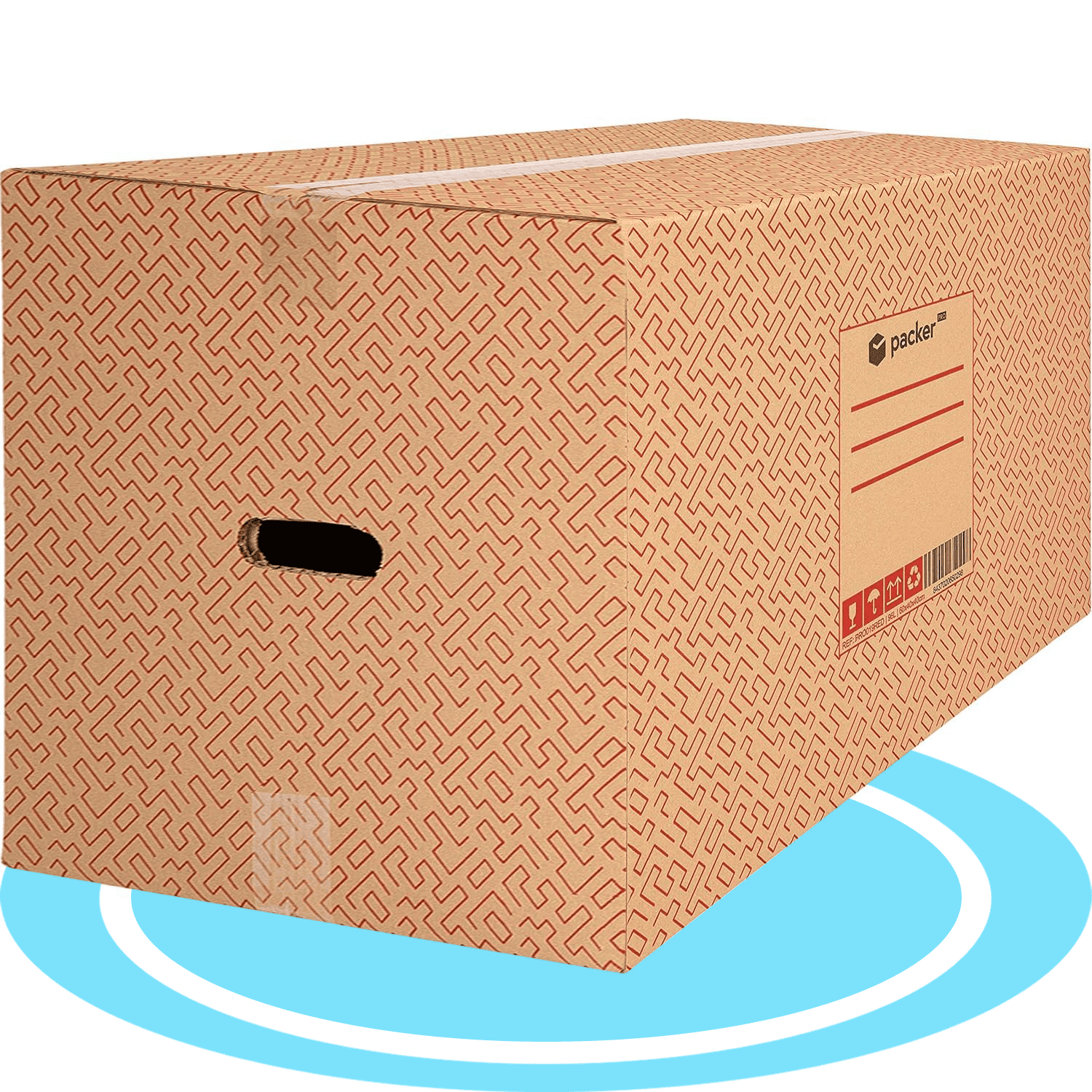 TEMU Boîte en carton ultra-résistante pour déménagement et stockage avec poignées, fabriquée en carton rigide, pour le déménagement ou le stockage de