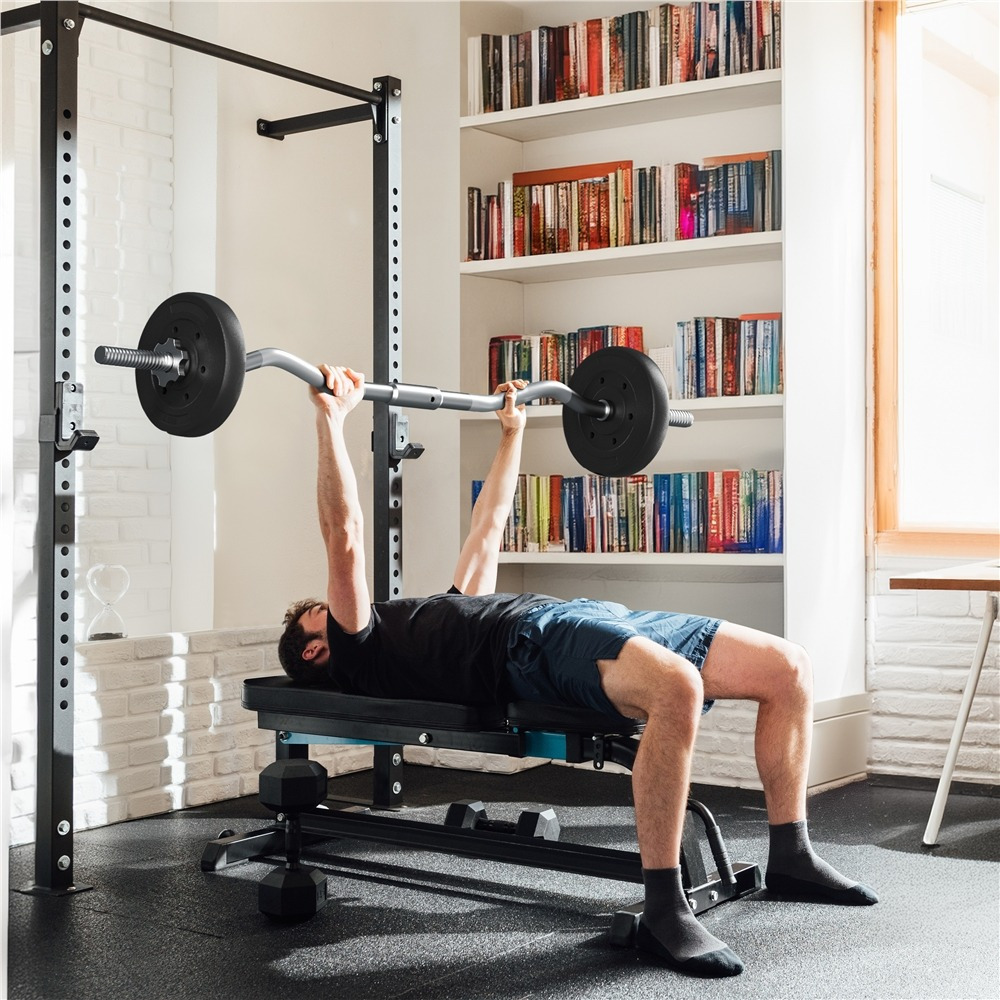 E-shop Costoffs SZ-Hantelset Curlset 30 kg Langhantel-Set, Hantelstangenset Hantel-Set mit 6 Scheiben SZ-Stange für Krafttraining Curl-Stange mit