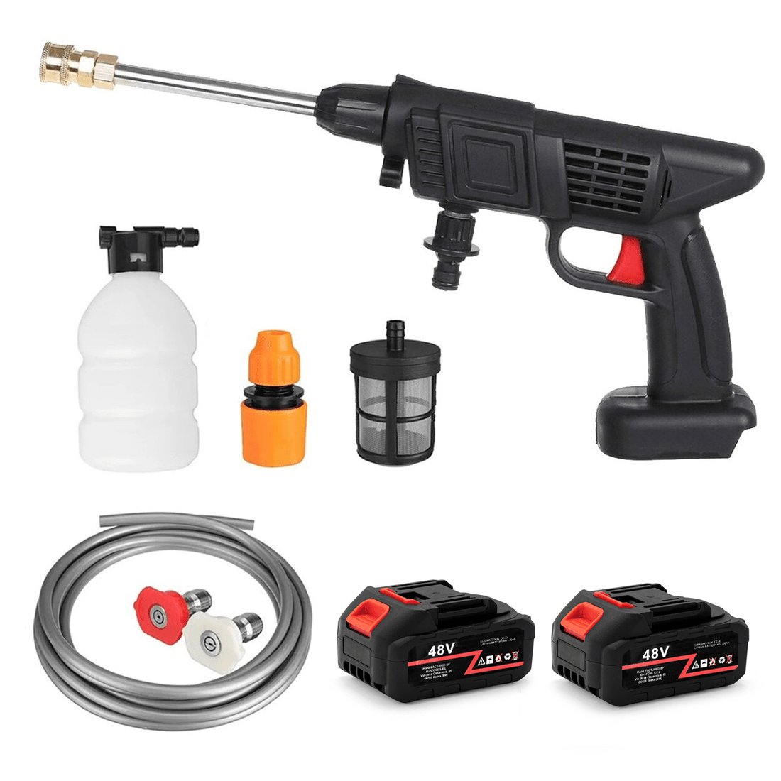 

Wireless Pressure Washer 24v Battery With Adjustable Jet And