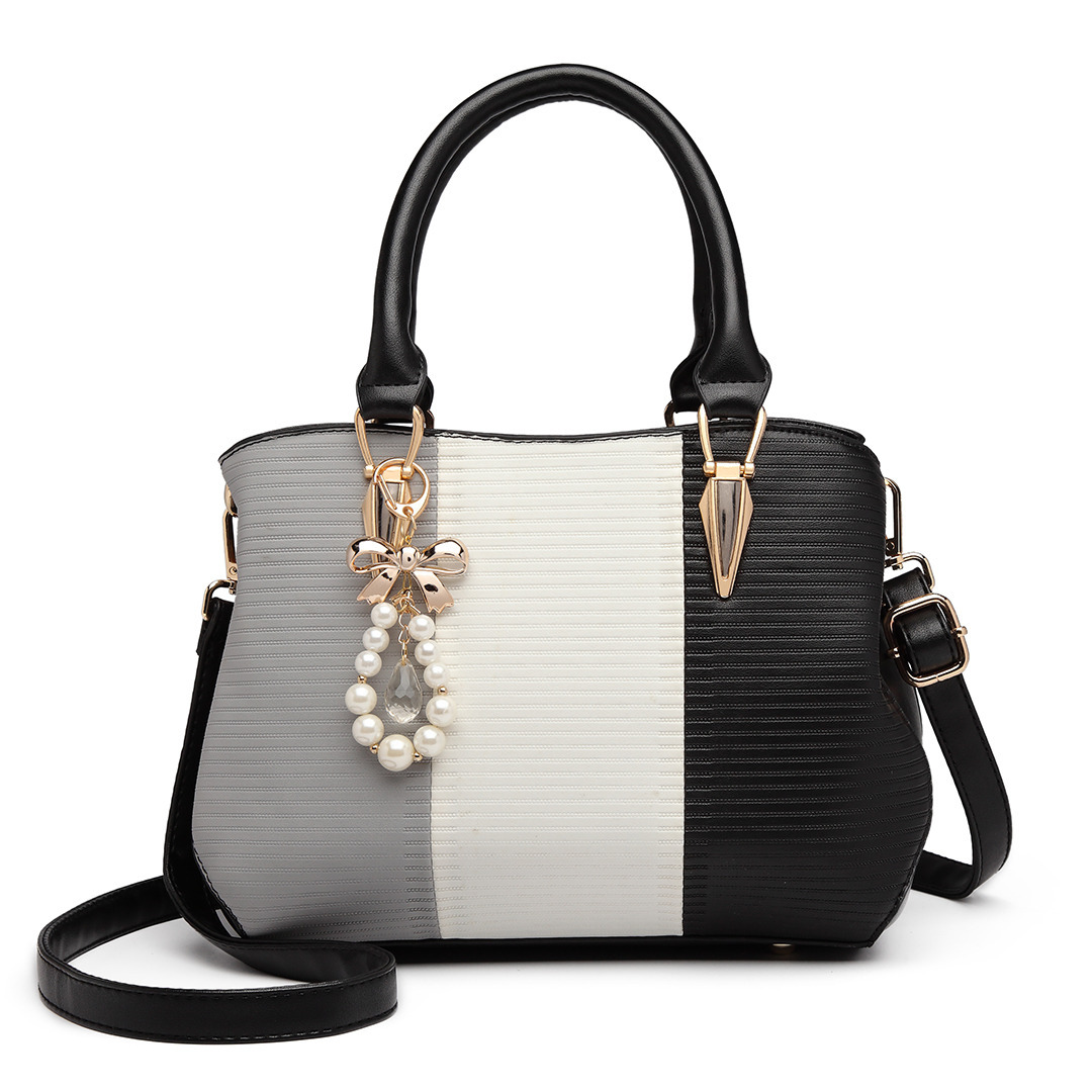 TEMU 1 Stück von Miss Lulu Damen-Tasche mittlerer Größe, mittelgroße Damen-Tasche, vielfarbige elegante Damen-Tasche, -Tasche für Damen