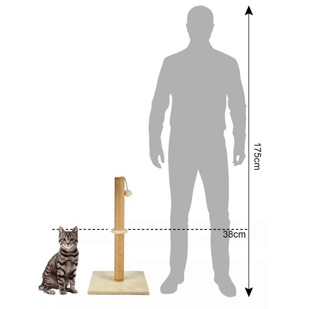 74 CM Cat tree Scratching Post Bed Activity Centre Toys Sisal Scratcher