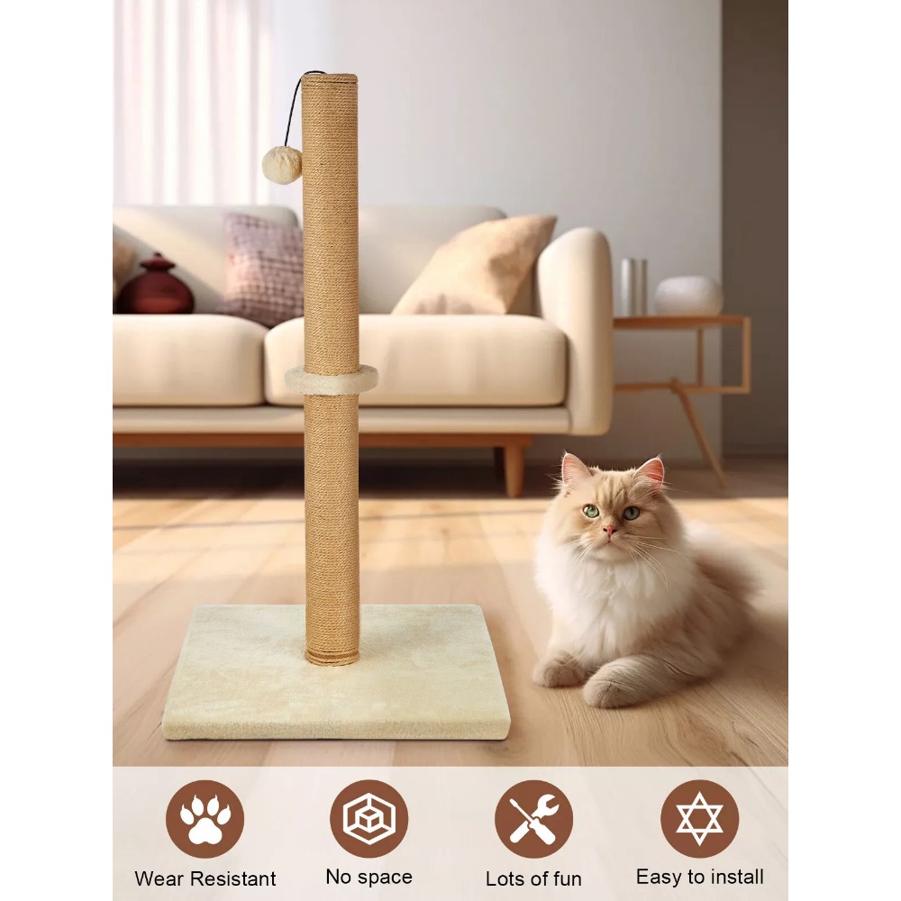 74 CM Cat tree Scratching Post Bed Activity Centre Toys Sisal Scratcher