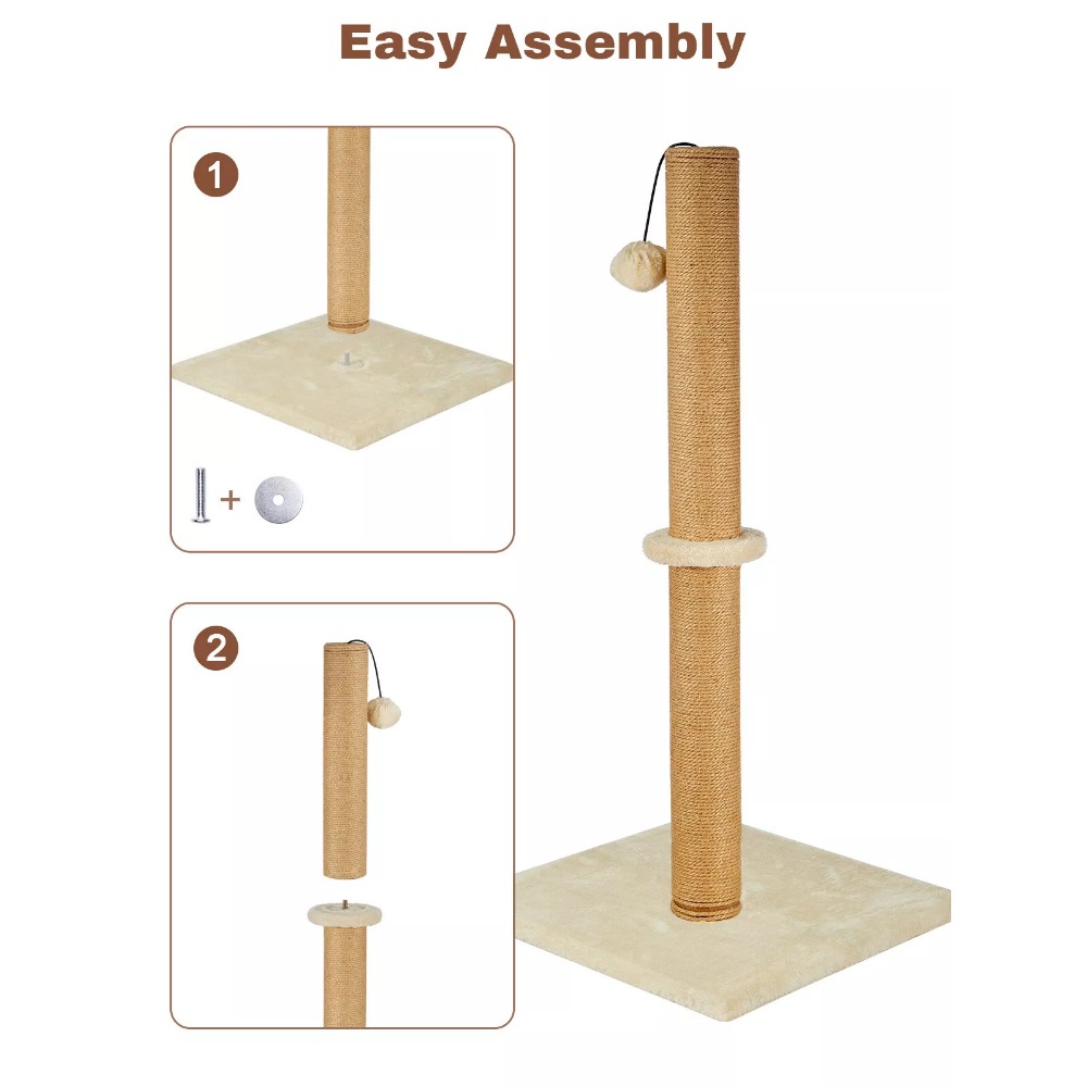 74 CM Cat tree Scratching Post Bed Activity Centre Toys Sisal Scratcher
