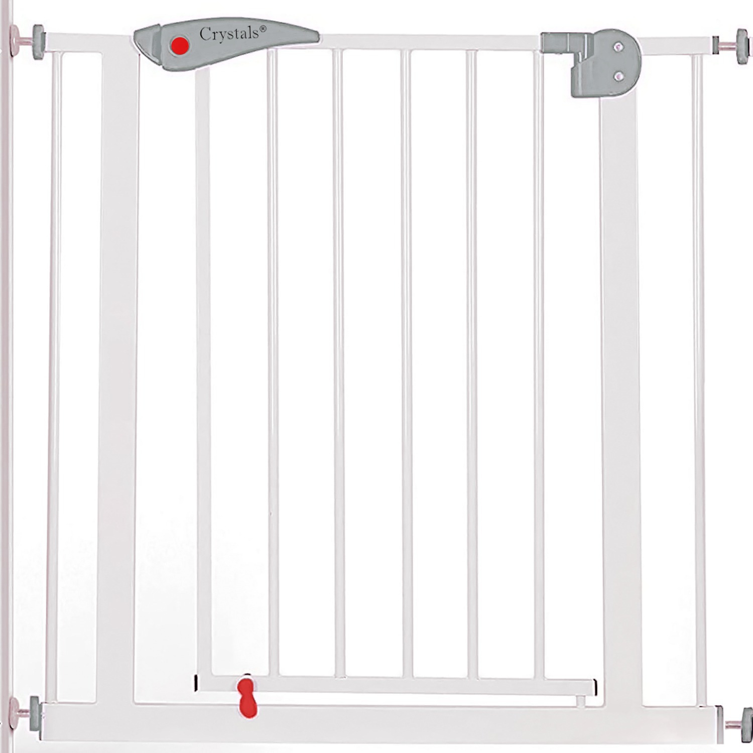 Stair Gates for Baby, Baby Safety Gates & Gate Extensions, Stairs Gate for Children Safety Gates for Dogs, No Screws Pressure Fit Stair Gates for Baby No Drilling of Width 75cm to 85cm, White