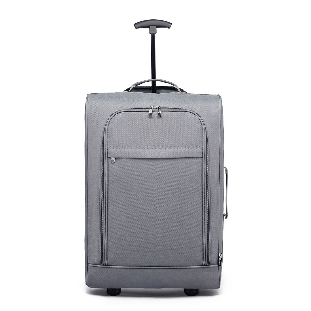 TEMU 1 pezzo di valigia a da cabina 53 x 36 x 18 cm, valigia morbida, valigia per aereo per Lufthansa Eurowings Ryanair, valigia con rotelle, valigia