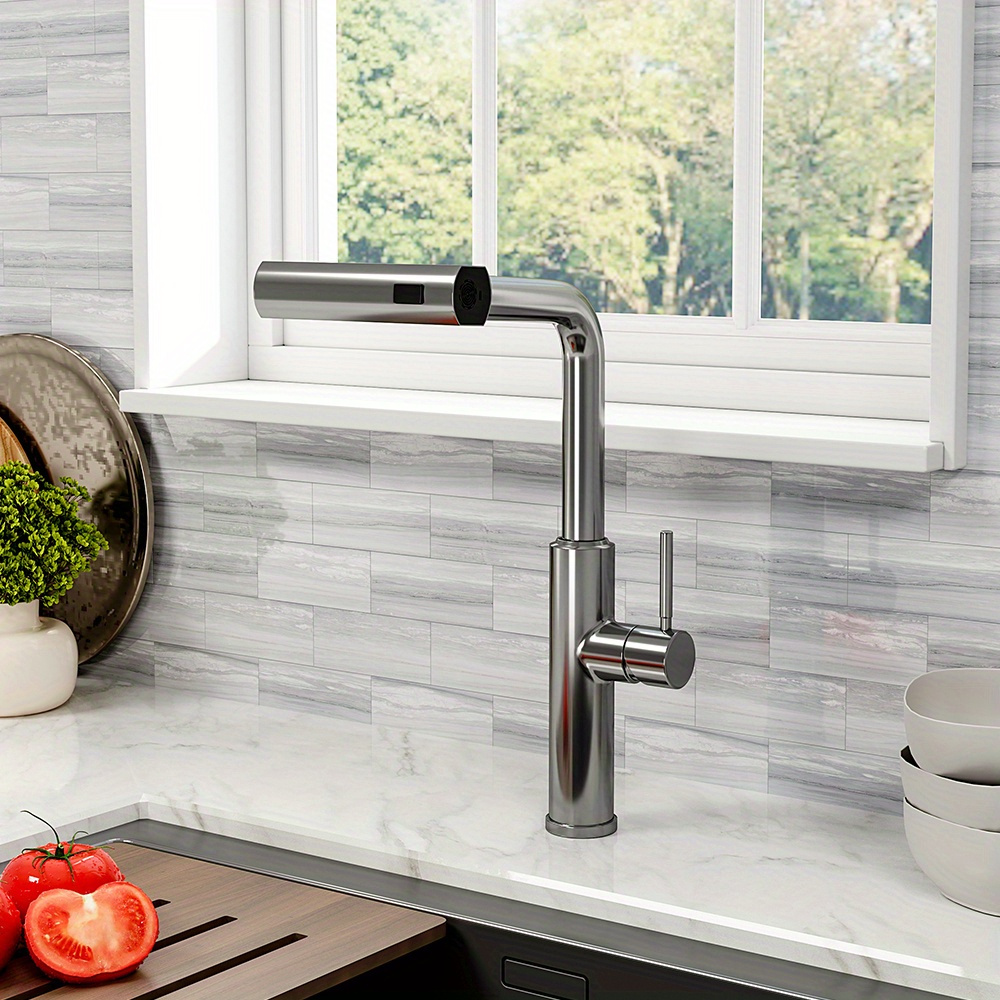 304 stainless steel bathroomdeco retractable pulldown kitchen faucet details 0
